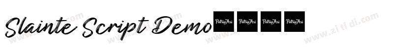 Slainte Script Demo字体转换